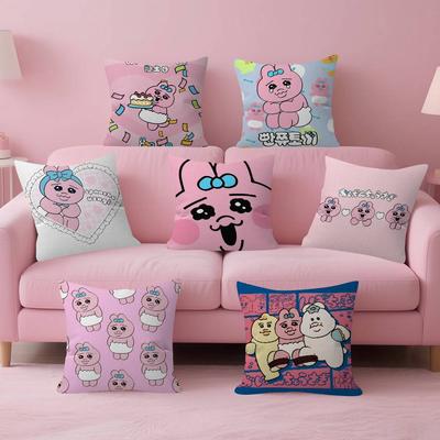 Kawaii OOpanchu Usagi  Maple Design Cushion Cover Happy Autumn Harvest Decor Holiday Decorati Pillow Cover