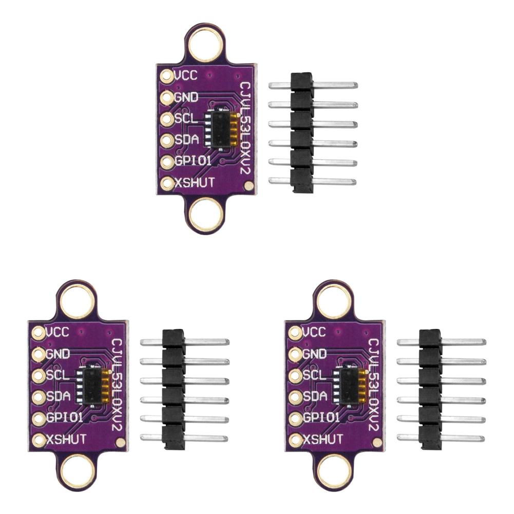 1-10PCS VL53L0X Time-of-Flight (ToF) Laser Ranging Sensor Breakout 940nm GY-VL53L0XV2 Laser Distance Module I2C IIC with Pin
