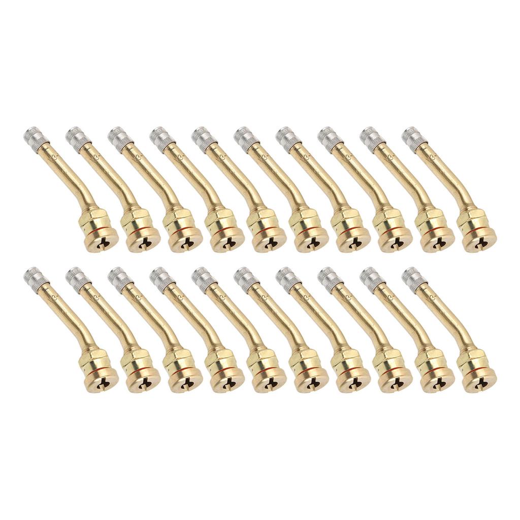 20PCS Tire Valve Stem Copper Excellent Sealing Capacity Rust Prevention For Truck Trailer RV Weeder V3 20 5