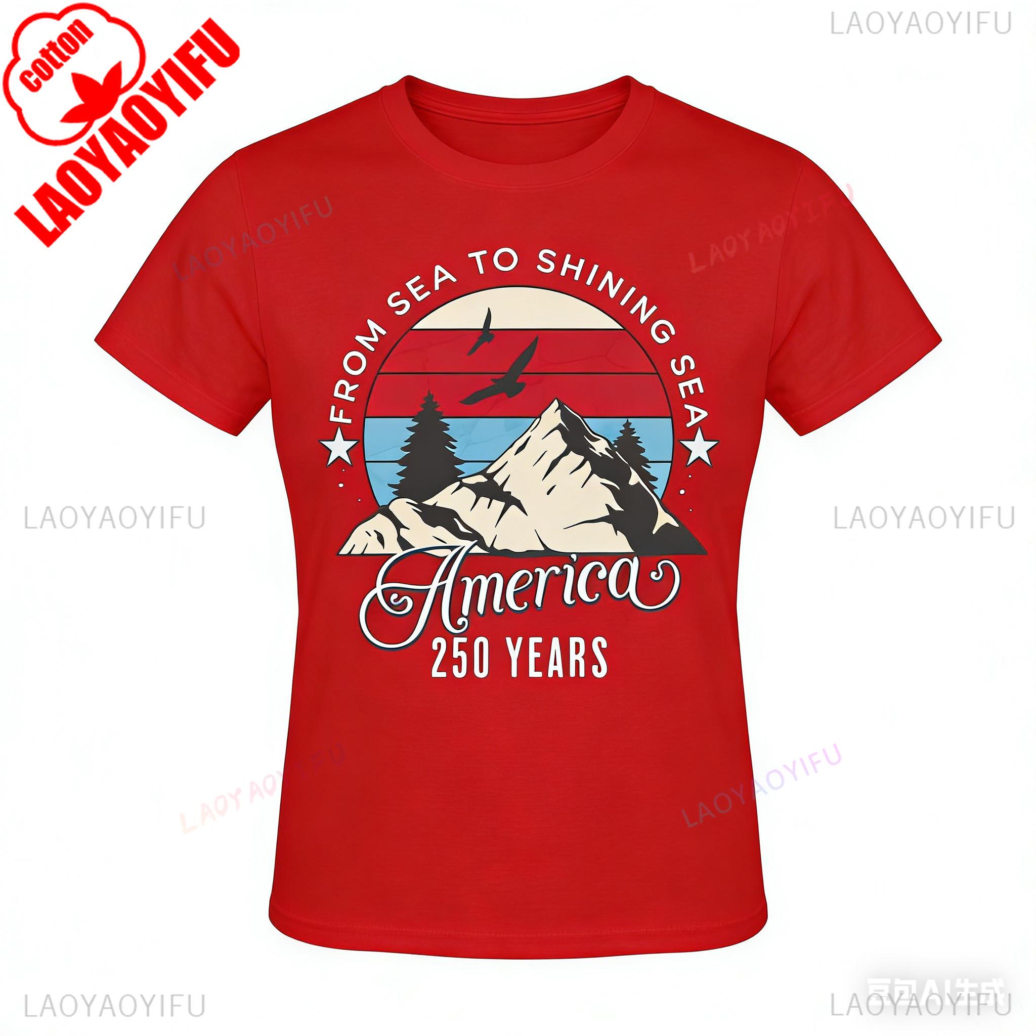 

250 Years USA Tshirt Patriotic 17762026 Red White Blue Graphic Tee Unisex Vintage American Independence Day Fashion S