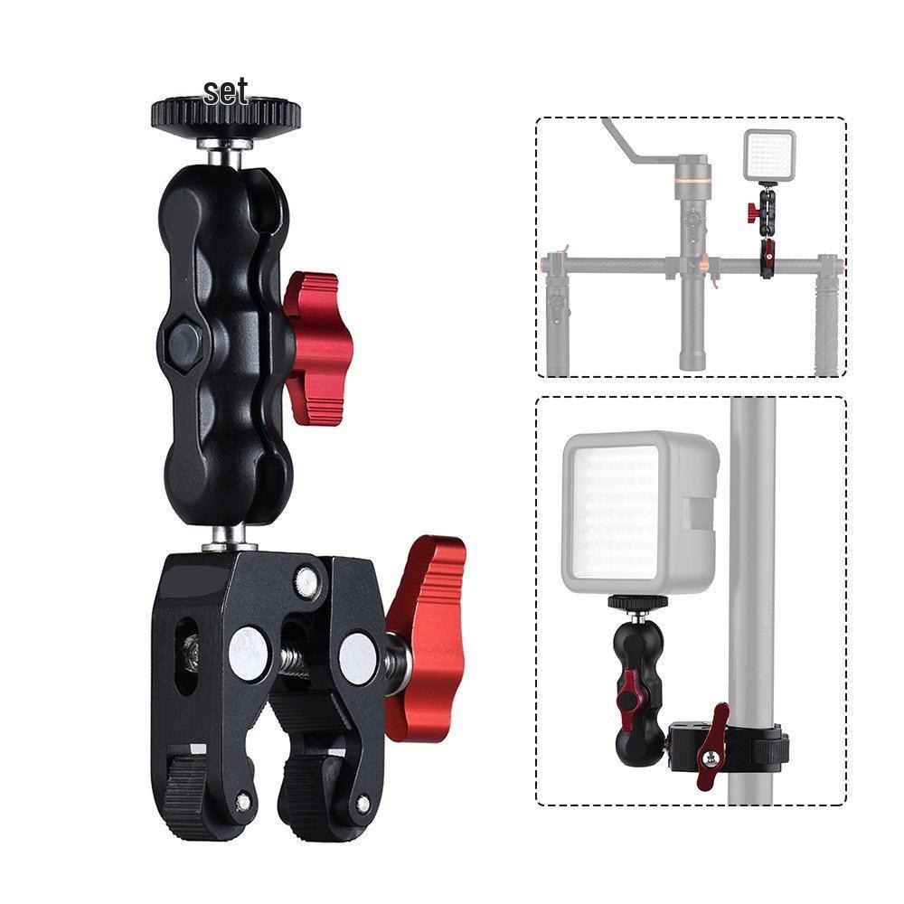 Camera Monitor Magic Arm with Crab Clamp and Universal Ball Head Stand