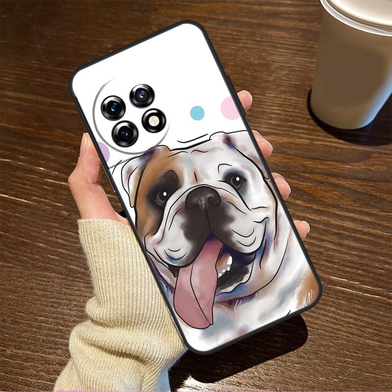 

British Bulldog For OnePlus 15 13 12 11 15R 13R 12R 8T 10T 13T Case For OnePlus Nord 5 CE 2 3 4 Lite N20 N30 OnePlus 9Pro