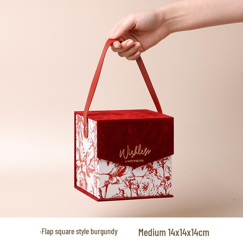 Velvet Handheld Wedding Gift Box for Bridesmaids