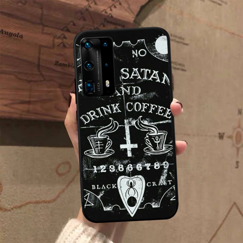 Witches Moon Tarot Witch Ouija Phone Case for Huawei P50 P40 E P30 P20 Pro P10 Lite P Smart Y6 Nova3E Honor10 Cover