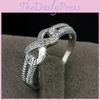 Stunning Electroplated Platinum -embedded Infinity Ring For Men And Women