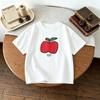 17 Age Childrens Clothes Short Sleeve Tops Tees Printed Fruit Fashion Baby Girls Tshirt Crewneck Casual Loose Simple Tshirts