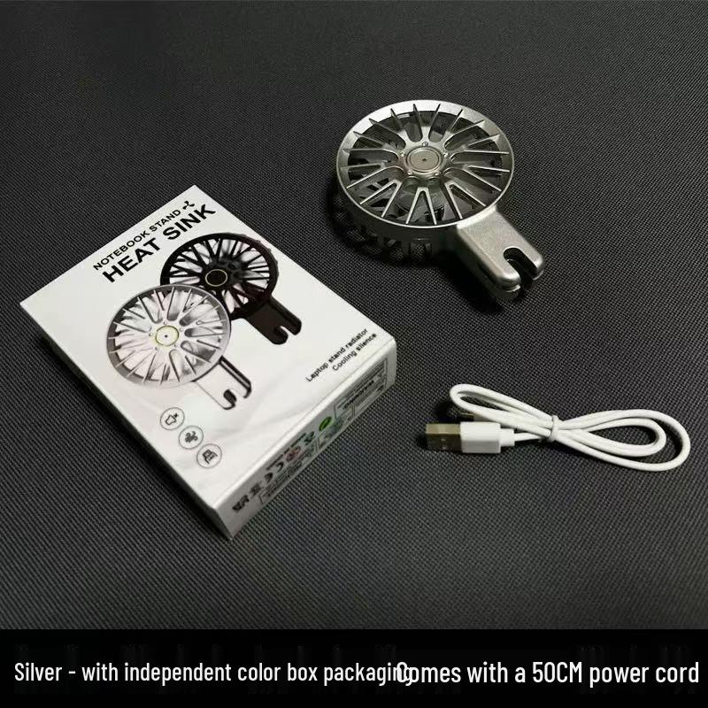 Aluminum Laptop Cooling Stand with Fan - Portable 18-inch Support for Gaming