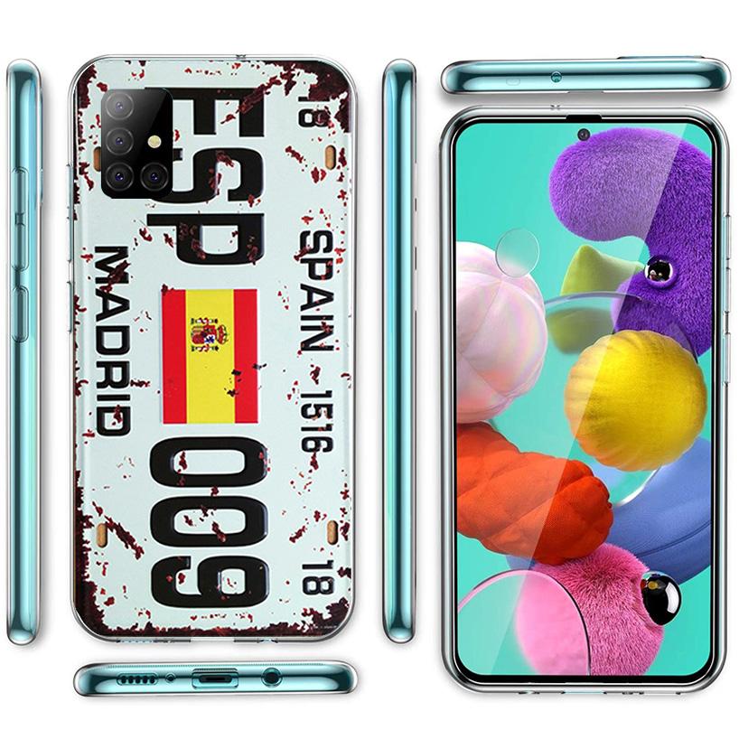License New York Plate Number Cover Phone Case For Samsung Galaxy A12 A22 A32 A52 A72 A02S Phone Case Note 20 Ultra 10 S10 Plus