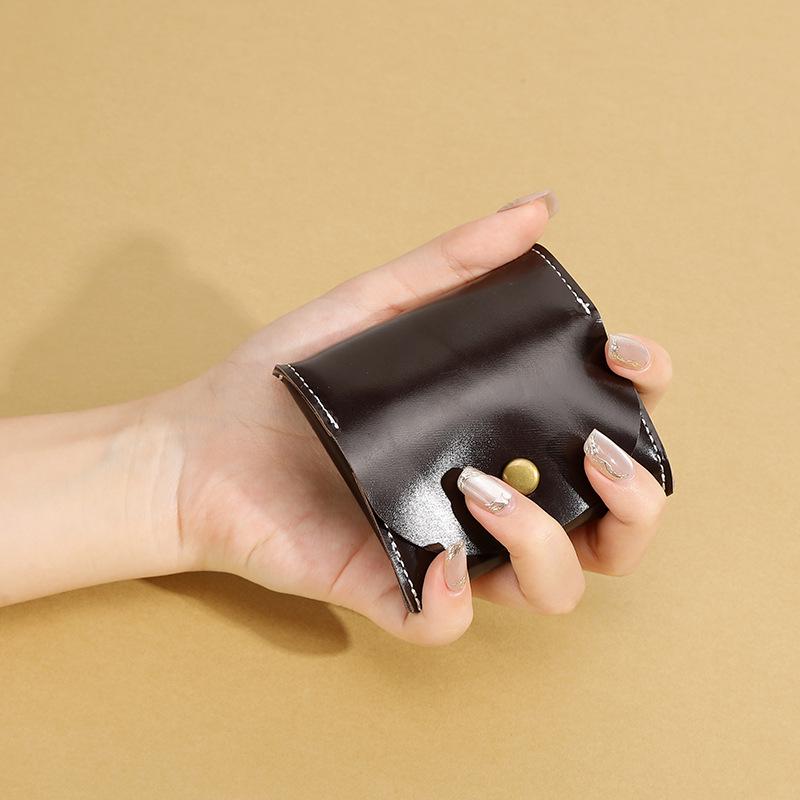 Винтажная шкатулка для украшений из коровьей кожи и мини-кошелек для монет