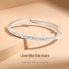 Starry Night Sterling Silver 999 Bracelet - Perfect Valentine's or Birthday Gift for Girlfriend