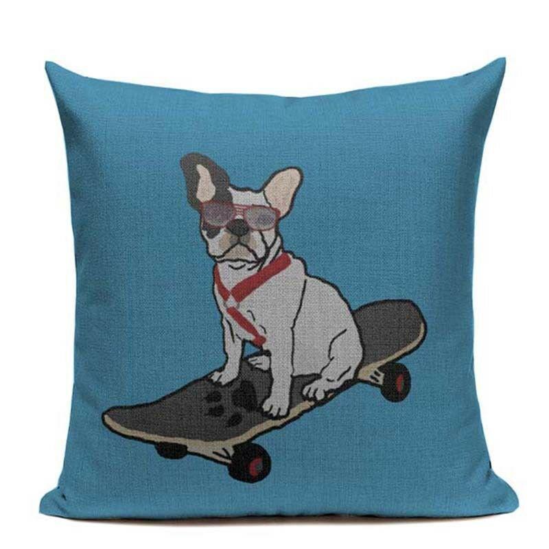 Premium Quality Boston Terrier French Bulldog Cushion Pillow Case For All Rooms