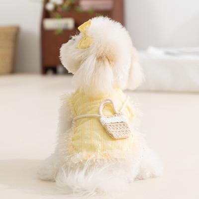 Honden kleding lente zomer prinses stijl messenger bag jurk kleine hond dan beer fee jurk kat huisdier kleding