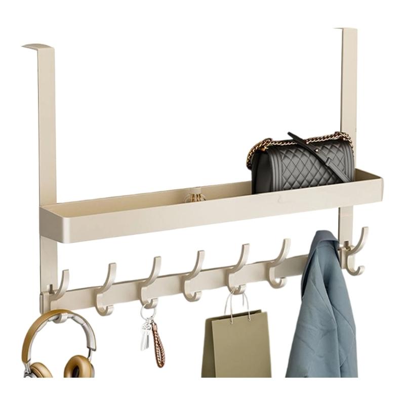 Door Back Hooks For Hanging Coat Bags Towels Heavy Duty Rustproof Over The Door Hanger Organizers Space Saving Home Storage