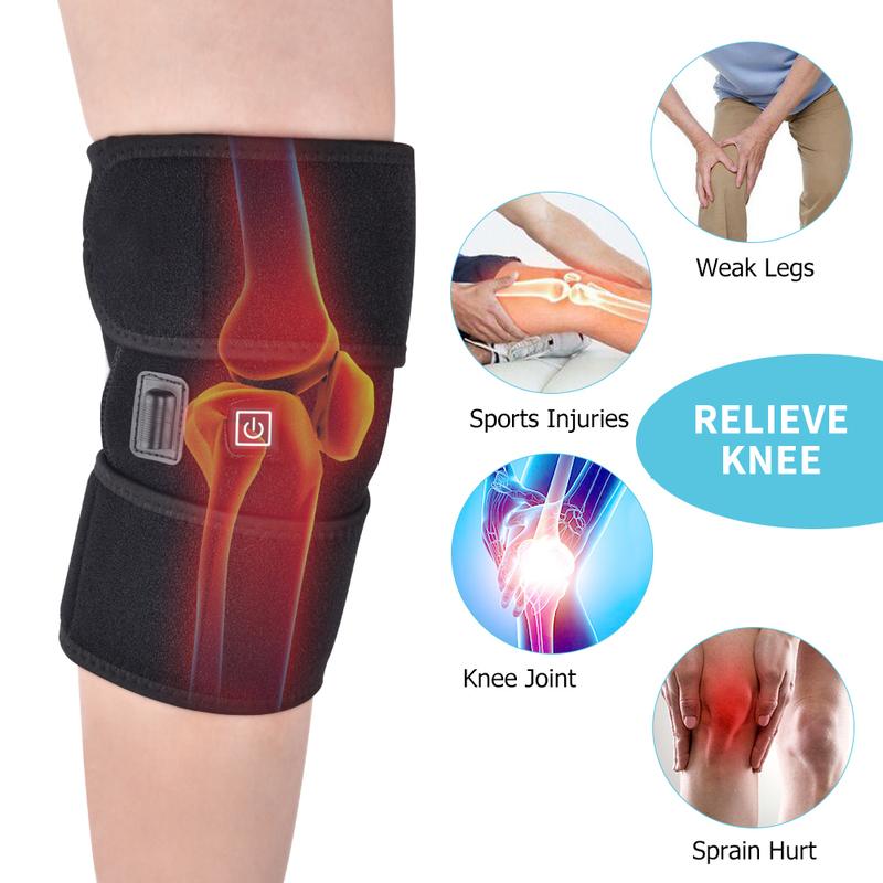 Elektrische Knie-Heizkissen USB 3-stufige beheizbare Kniebandage zur Entspannung des Kniegelenks und für kalte Beine Knie-Wärmer