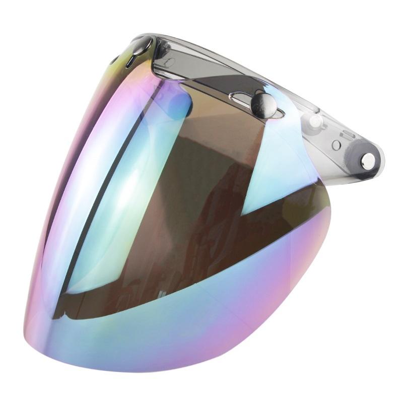 Universal Wear-resistant Anti-scratch Motorcycle  Helmet  Lens 3-snap Flip Up Visor Shield Lens
