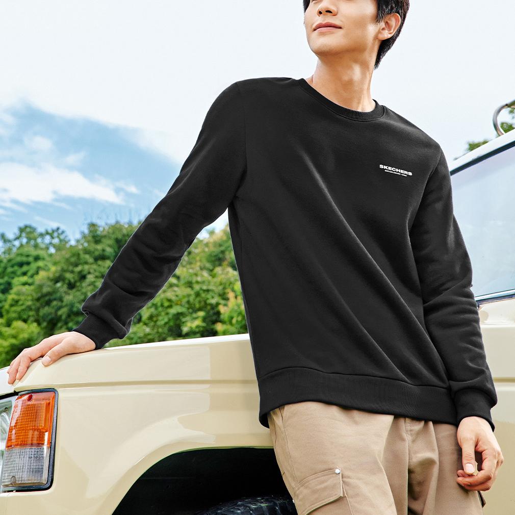 Skechers Sports Alliance Sweatshirt Men's Carbon Black L424M088-0018