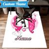 Custom Name Unicorn Dreams Art Rug for Living Room, Game Rooms, Office, Bedroom, Floor Mat Playful Design, fan gifts Christmas decor