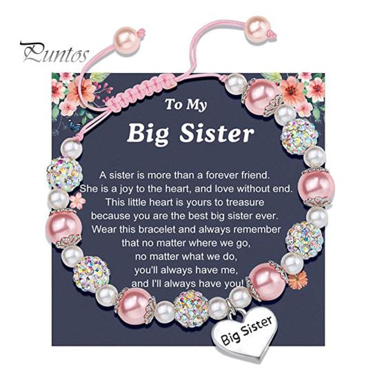 Třpytivý ženský náramek Dojemný dopis Kontrast Barva Umělá perla Nastavitelný náramek Sváteční dárek