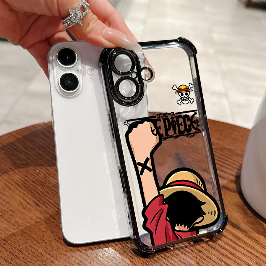 Custodia per Telefono One Piece Zoro Luffy per Apple iPhone 17 Pro Max 15 14 12 Plus Air 16e 16 Pro 13 11