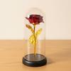 Eternal flower gold foil rose glass cover ornament birthday gift Qixi Festival Valentine's Day Mother's Day Christmas night light