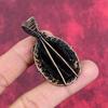 Hypersthene pendant copper wire wrapped jewelry handmade pendant Hypersthene gemstone jewelry gifts for wife copper pendant gifts for friend