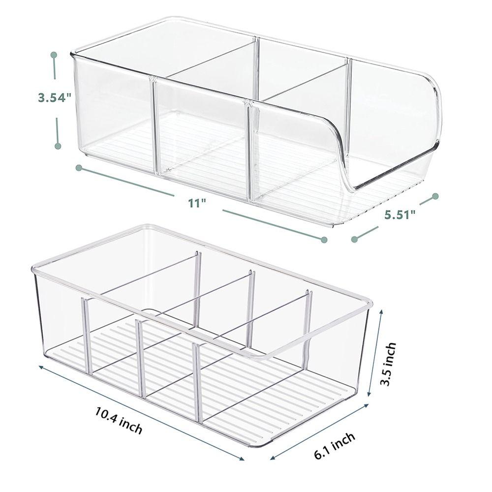 Clear Spice Packet Rack Clear Plastic Refrigerator Shelf Sturdy Pantry Organization Seasoning
