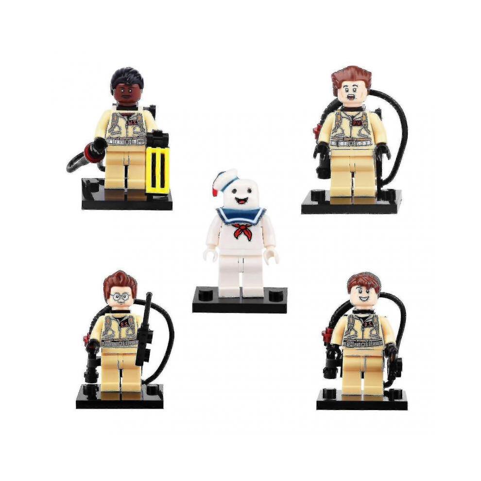 5 Stück/Set Ghostbusters Puppe Geschenk Haus DIY Baustein Spielzeug Actionfigur