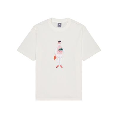 New Balance Attractive Lifestyle T Shirt Unisex Ivory White NEE28083-IV