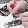 Cordless Soldering Iron - 510 Threaded Battery Pen, 650mAh USB Rechargeable,  , Adjustable , Portable Soldering Kit for  Board (Pink)