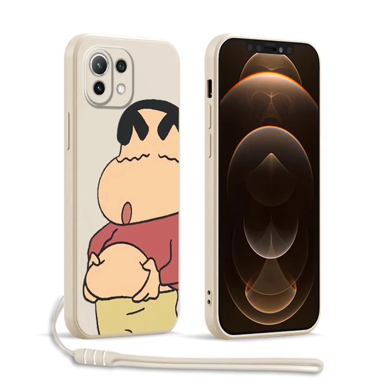 

Phone Cover Case for Xiaomi Redmi A3x K60 K40 10 A1 A2 13C 9 8 14C 12C Cute Crayon Shin-chan Redmi K60 Ultra