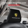Fashion Car Seat Back Headrest Pillow Storage Bag Dustproof Cover For Porsche Boxster Cayenne Panamera Macan Cayman 911 918 996 917 991