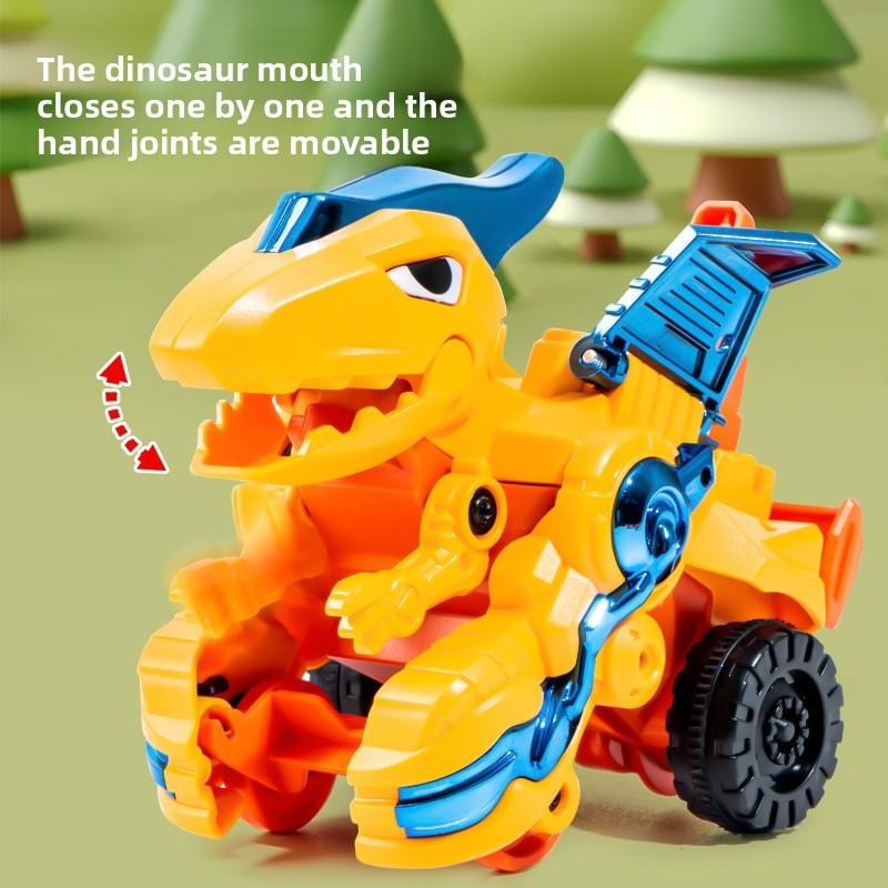 Inertia Transforming Kids Dinosaur Toy With Impact Deformation For Play Active