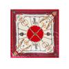 Women's Satin Artificial Silk Square Scarf Shawl Classic Chain Printing Silk Scarf 90cm Headscarf