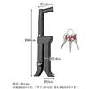 Pedal Lock, Car Anti-Theft, Compatible with Steering Wheel Lock, Window Breaker Function, Includes 3 Dedicated Keys, Black