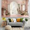2D Pink Palace Photography Backdrop Wedding Floral Background