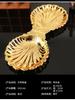 Large Capacity Shell Tray Ins Retro Flip Metal Storage Box Display Decoration Aromatherapy Candle Tray