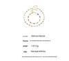 European Style Dopamine Color Block Necklace & Bracelet Set: Stainless Steel Drip Oil, Clavicle Design, Simple & Stylish Personality.
