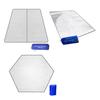 Aluminiumfolie Schaummatte Isolierende Campingmatte Reflektierende Wärme Feuchtigkeitsbeständig Wasserdicht Outdoor Picknickmatte EPE Innenraum Faltbar Handgepäck Doppelseitig