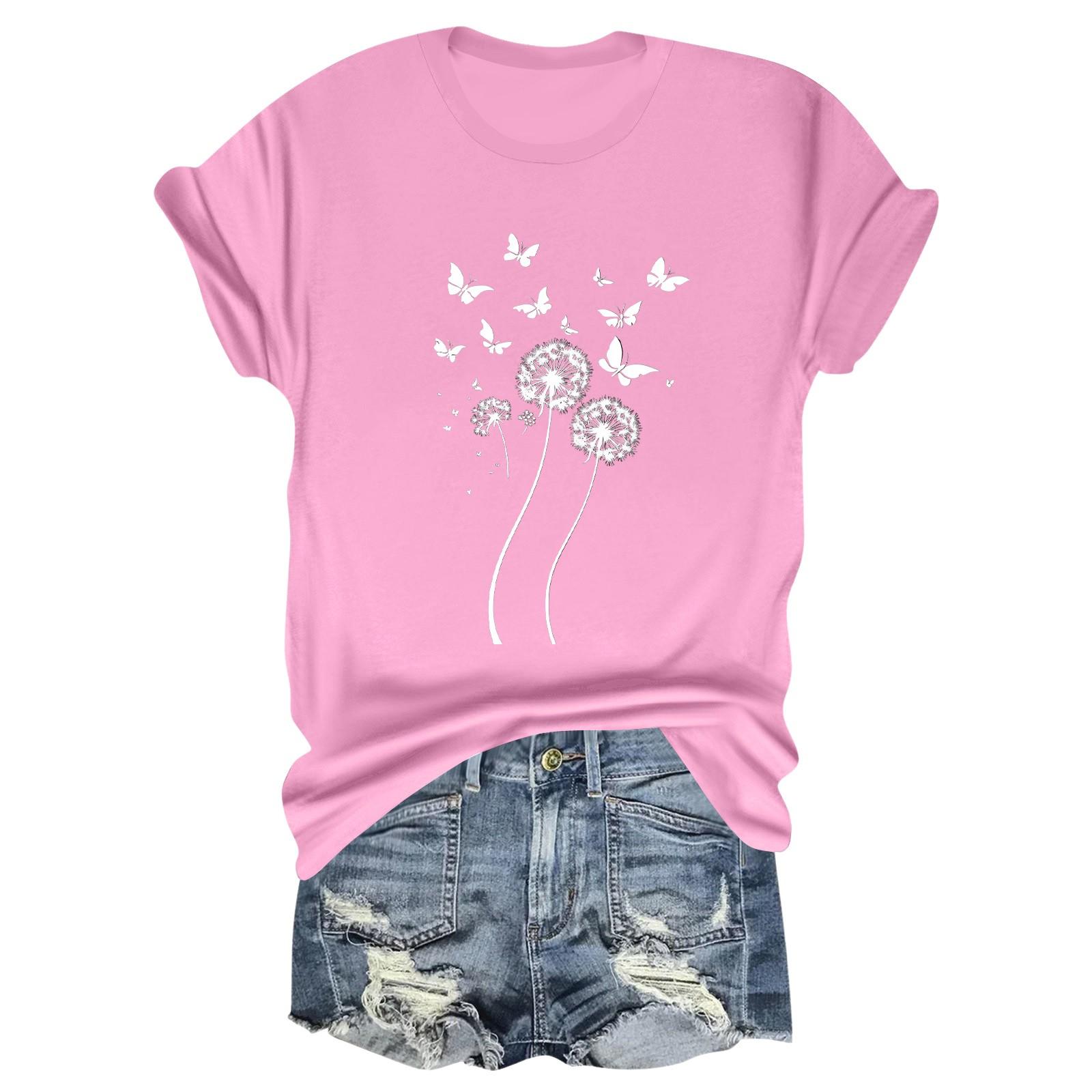 

Детская повседневная футболка с круглым вырезом и короткими рукавами с принтом и надписью «Топ» 150 розовый