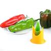 2Pcs/Set Kitchen Pepper Tomato Pepper Pedicel Corers Slicer Pepper Seeded Remover Device Fruit Vegetable Seed Remover Cutter