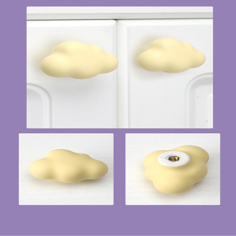 Keramik Schrankgriffe im nordischen Stil für Kinderzimmer, Macaron-farbenfrohe runde Schubladenknöpfe und -griffe, Möbelgriffe für Kinder