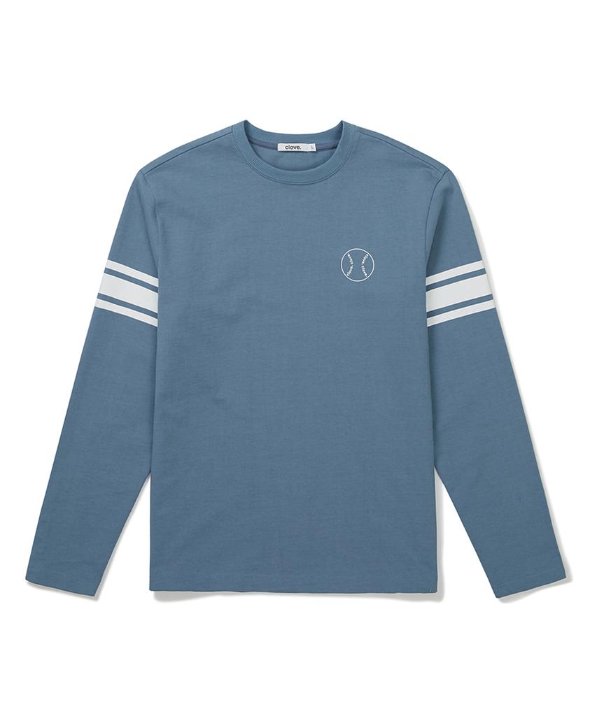 CLOVE [Fw21 Clove] Baseball Sleeve T-Shirt (Blue)