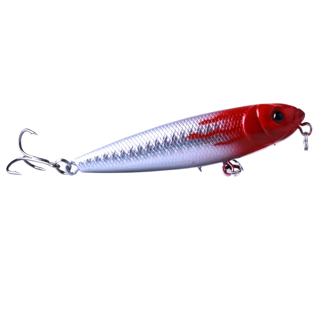 1pc Hengjia 9.1g/8cm Topwater Pencil Fishing Tackle Trout Bass Pike Lure