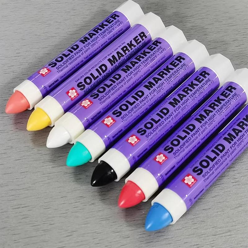 1Pcs Japan  Solid Paint Pen Waterproof Xsc Industrial Metal High Temperature Tire Marker Permanent Office Supplies