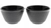 CAST IRON CUPS 2x CAST IRON CUPS FOR TEA AND INFUSIONS 100 Ml ENAMELLED