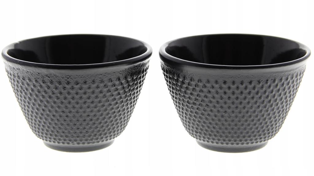 CAST IRON CUPS 2x CAST IRON CUPS FOR TEA AND INFUSIONS 100 Ml ENAMELLED
