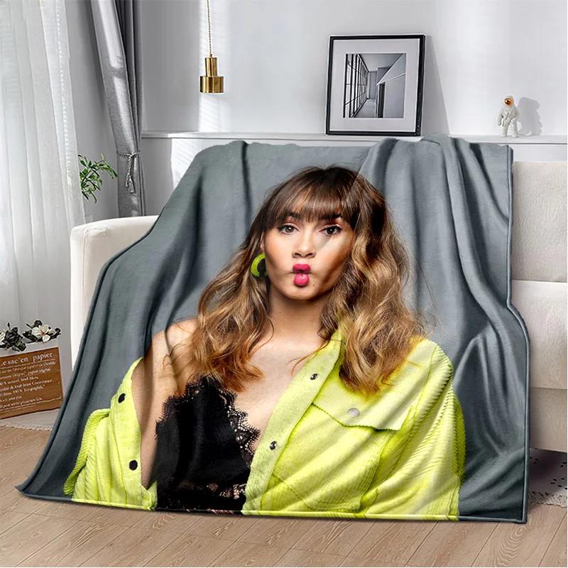 3D Spanish Singer Cute Aitana Soft Plush Blanket,Flannel Blanket Throw Blanket for Living Room Bedroom Bed Sofa Picnic Cover Kid