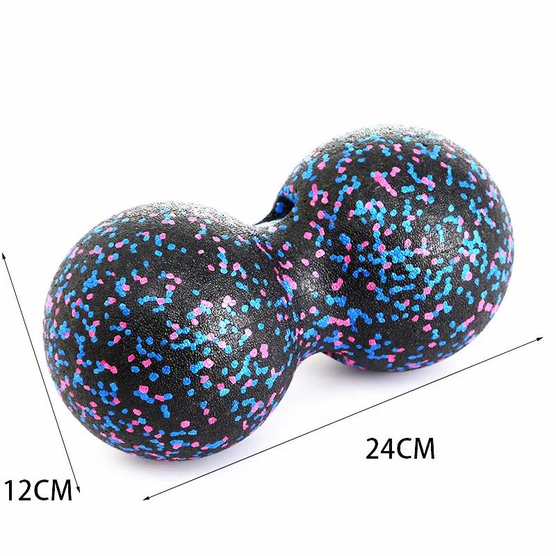 24*12CM Fitness Peanut Fascia Ball EPP Massage Ball 1PCS Double Hockey Ball Parfaitement adapté aux points de déclenchement de la fasciite plantaire et aux tissus profonds