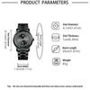 Fashion Sun and Moon Men's Watch Calendar Watch Classic Business Watch Large Dial Men's Watch Quartz Men's Watch Round Men's Watch