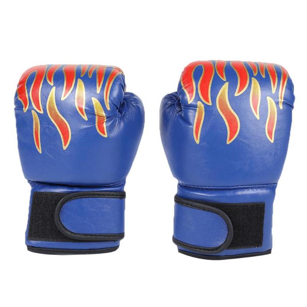 Breathable Kickboxing PU Leather Boxing Training Glove Sparring Glove Flame Gloves Boxing Gloves